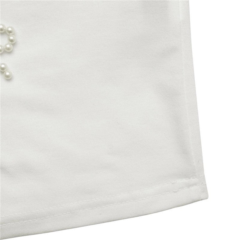 Beaded Bowknot Bishop Sleeve Top is a chic and feminine addition to your wardrobe. this top offers a soft and stretchy fit for all-day comfort. Featuring a round neckline and delicate bishop sleeves.