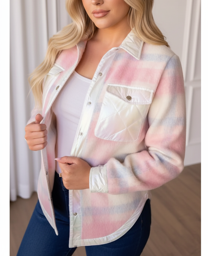 Charlotte Pastel Plaid Jacket