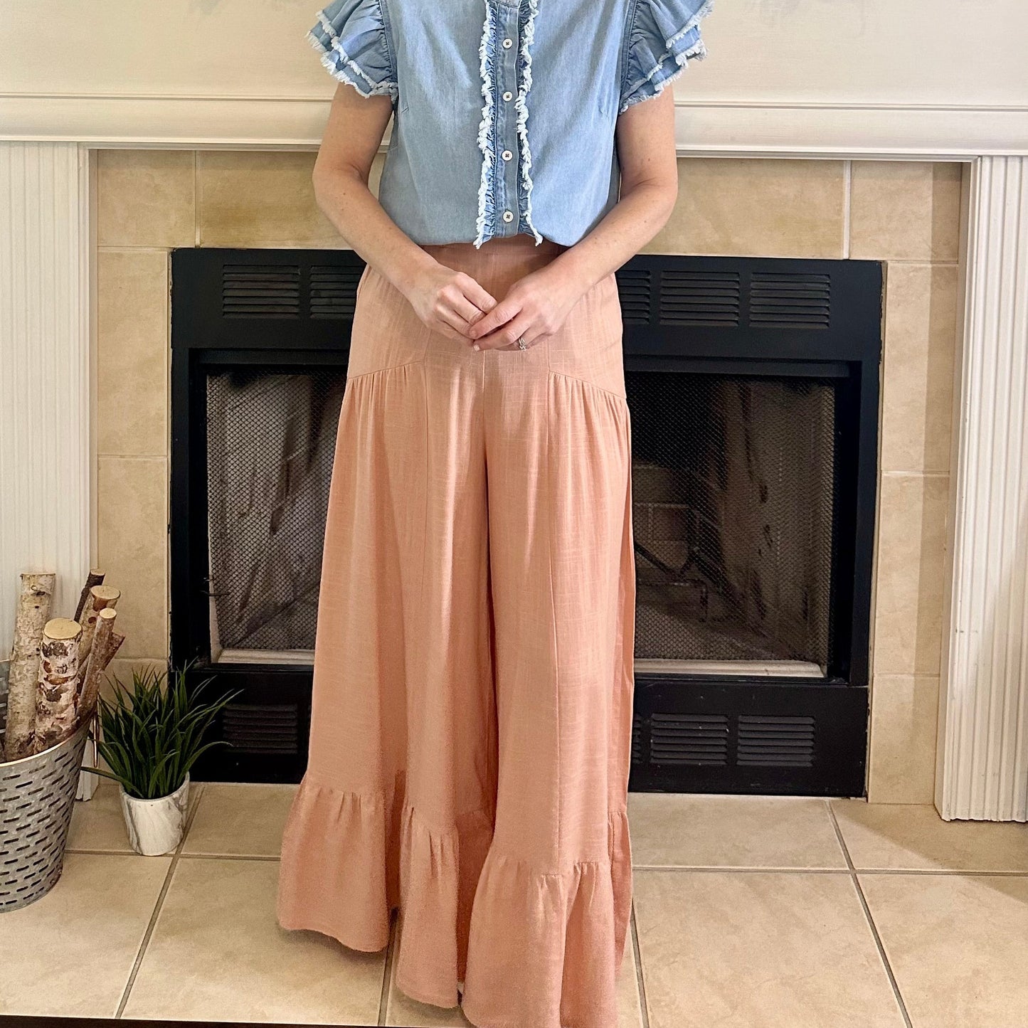 Madilynn Palazzo Ruffle Pants
