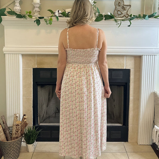 Liv Floral Bow Midi Dress