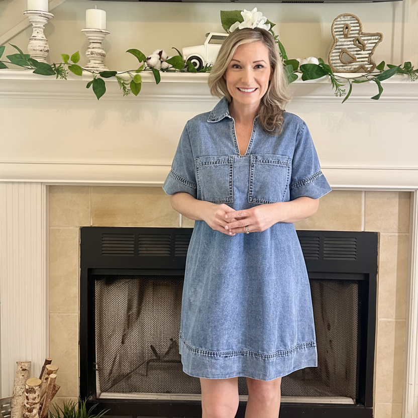 Ayleen Relaxed Denim Dress