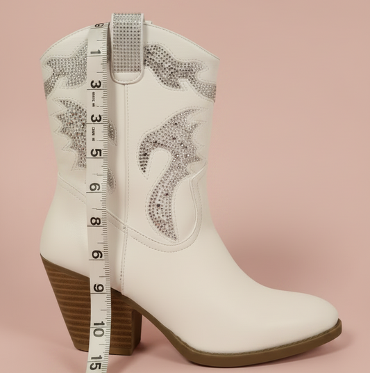 Diamond Dust Western Bootie