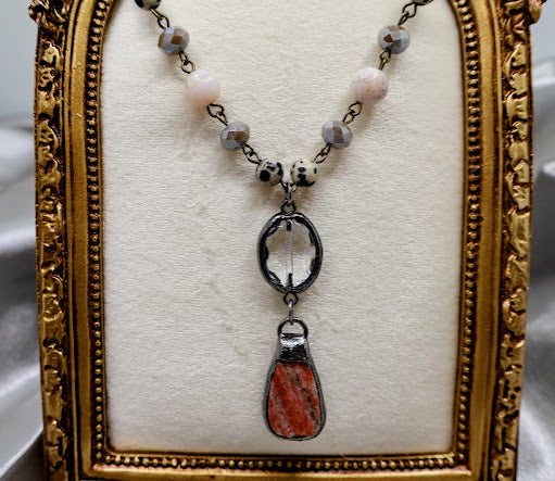 Mystic Earthstone Pendant Necklace