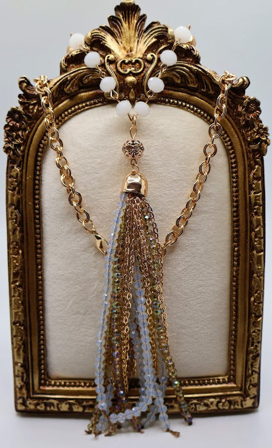 Lustre Grace Tassel Necklace