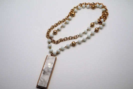 Golden Aurora Pendant Necklace
