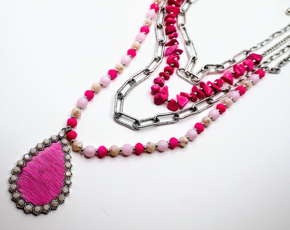 Pink Pop Glam Necklace