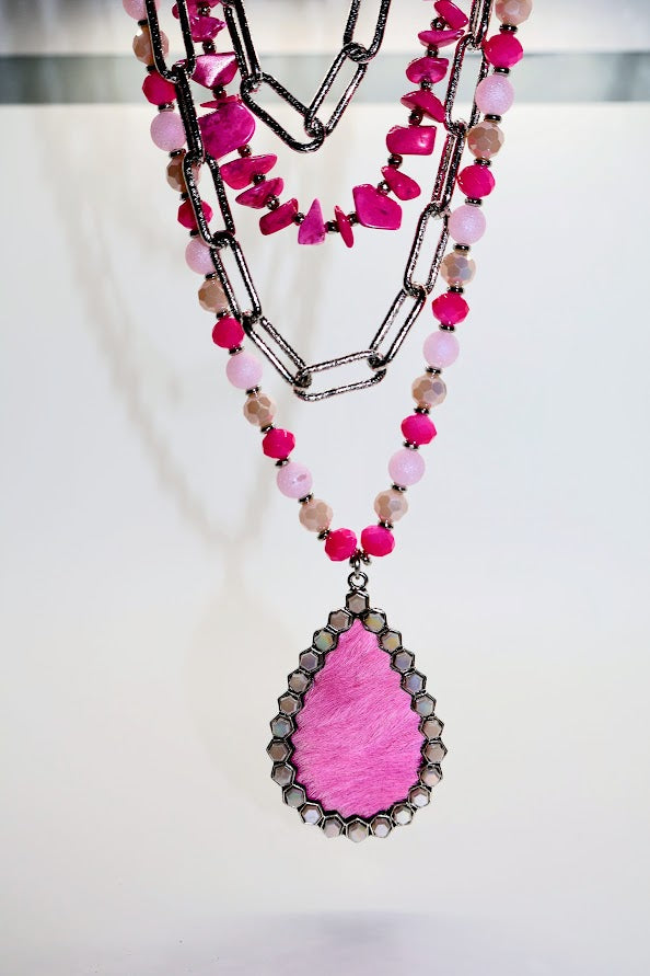Pink Pop Glam Necklace