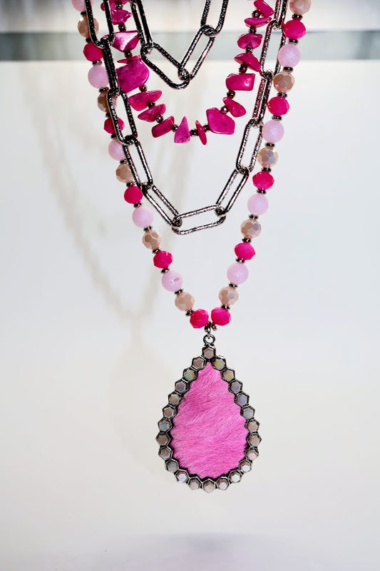 Pink Pop Glam Necklace