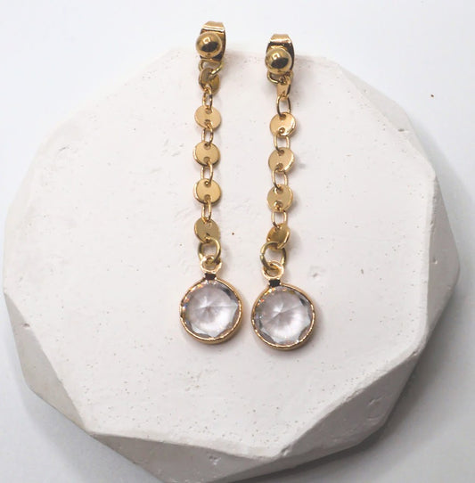 Golden Grace Drop Earrings