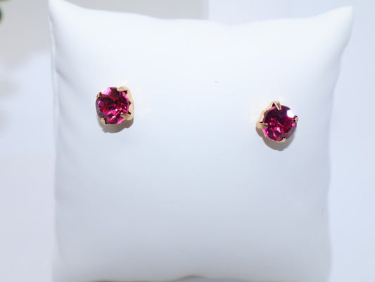 Hot Pink Sparkle Studs