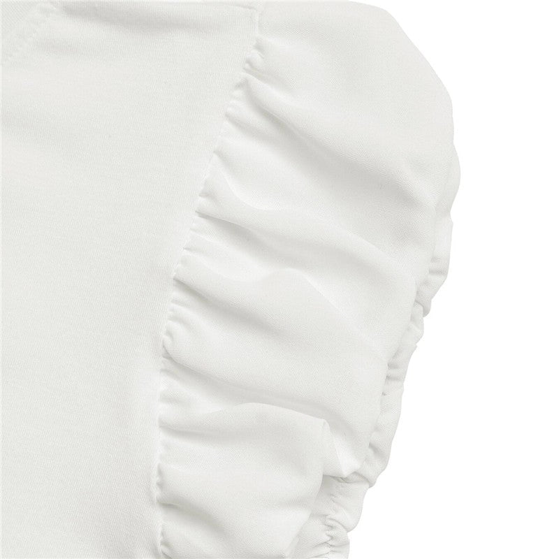 Beaded Bowknot Bishop Sleeve Top is a chic and feminine addition to your wardrobe. this top offers a soft and stretchy fit for all-day comfort. Featuring a round neckline and delicate bishop sleeves.