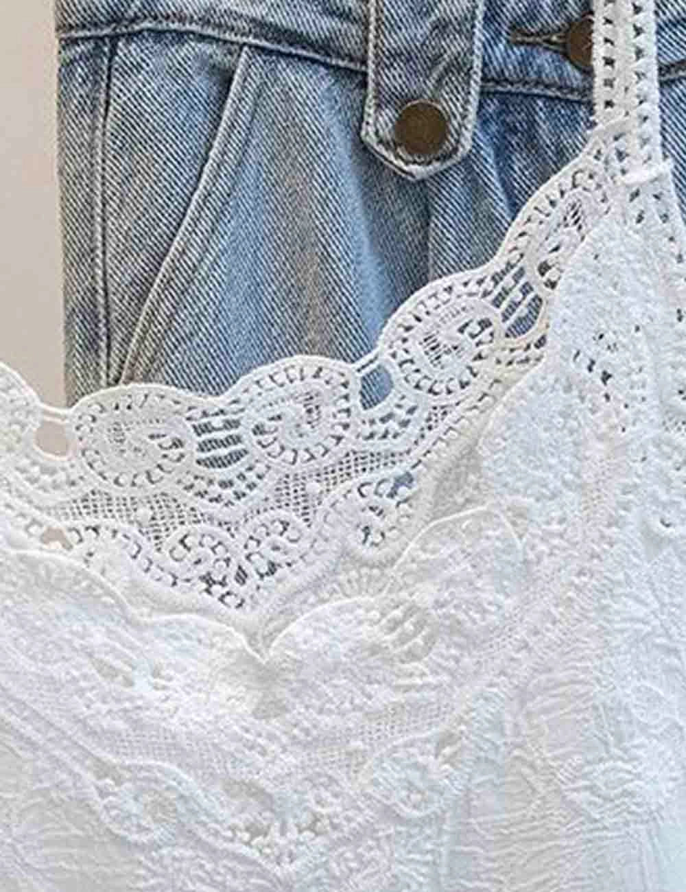 Lace Embroidered Cami Top.