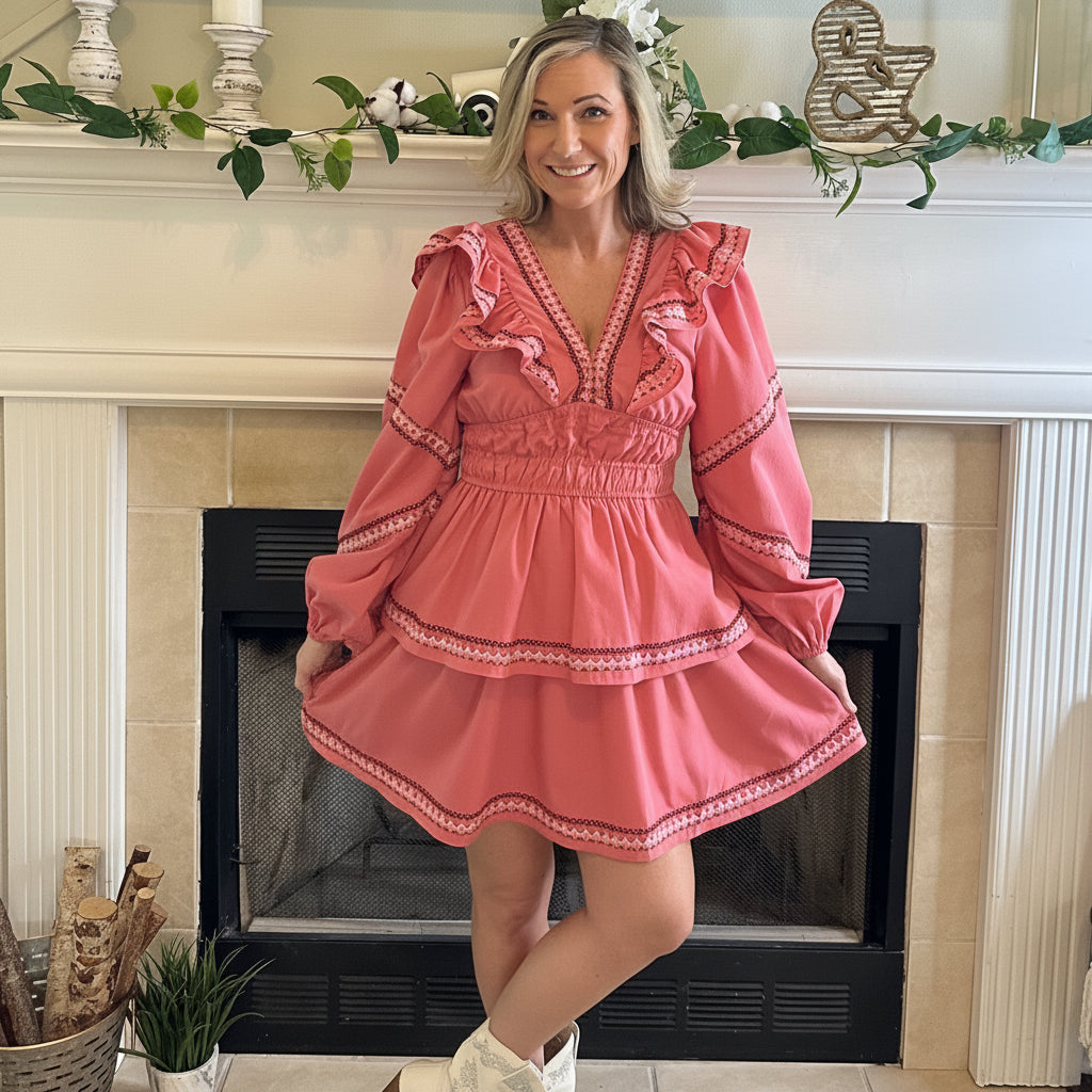 Abby Ruffled Mini Dress