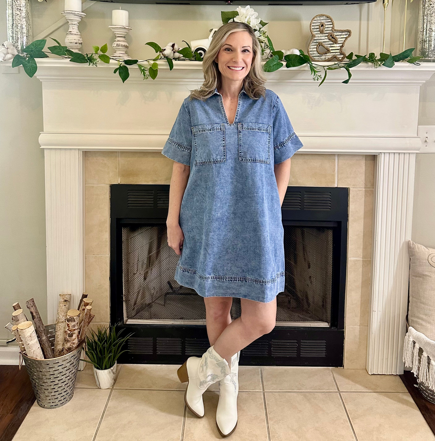 Ayleen Relaxed Denim Dress