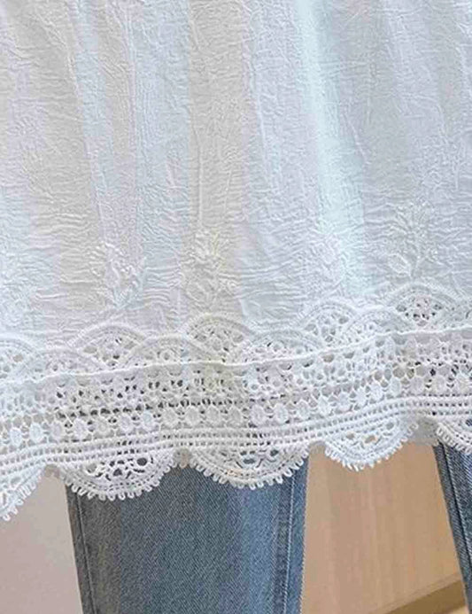  Lace Embroidered Cami Top.