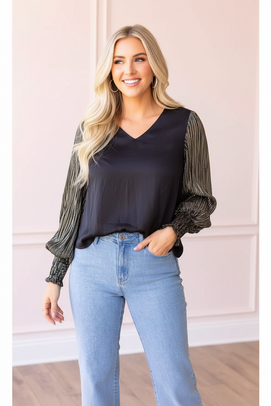 Abigail Balloon Sleeve Top