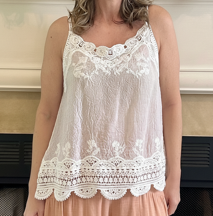 Adalee Embroidered Cami