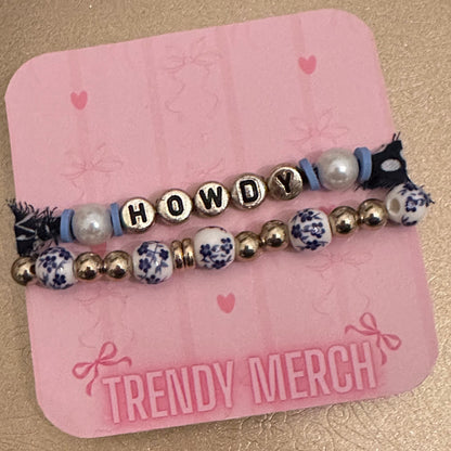 Western Word Bandana Bracelets