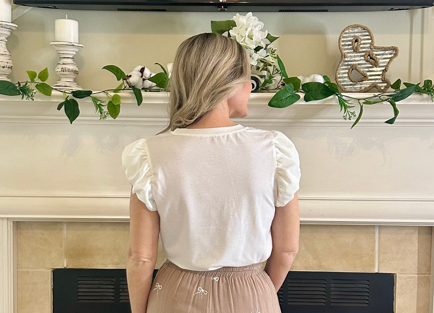 Haisley Beaded Bow Top