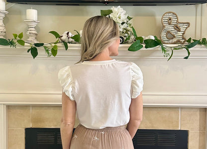 Haisley Beaded Bow Top