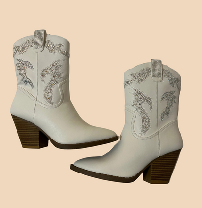 Diamond Dust Western Bootie