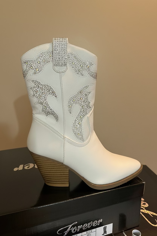 Diamond Dust Western Bootie