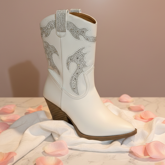 Diamond Dust Western Bootie