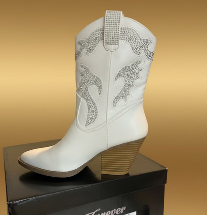 Diamond Dust Western Bootie