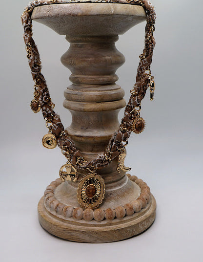 Rustic Western Charm Braided Necklace