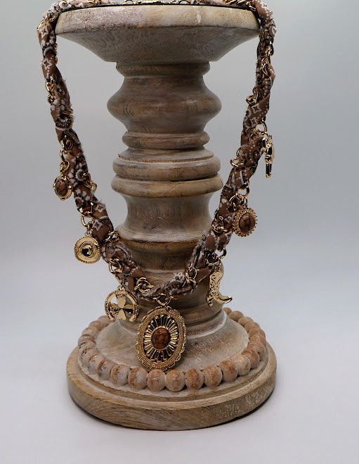 Rustic Western Charm Braided Necklace