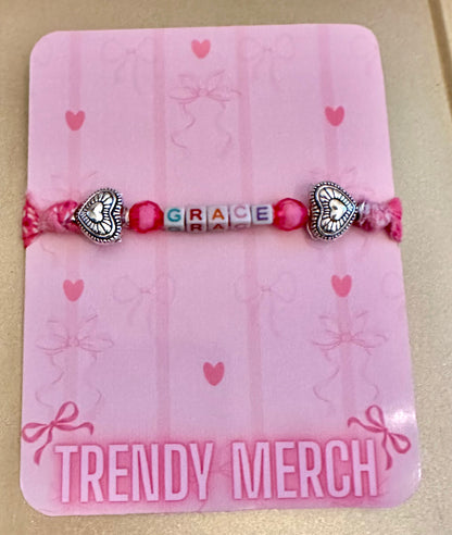 Faith Fabric Word Bracelets