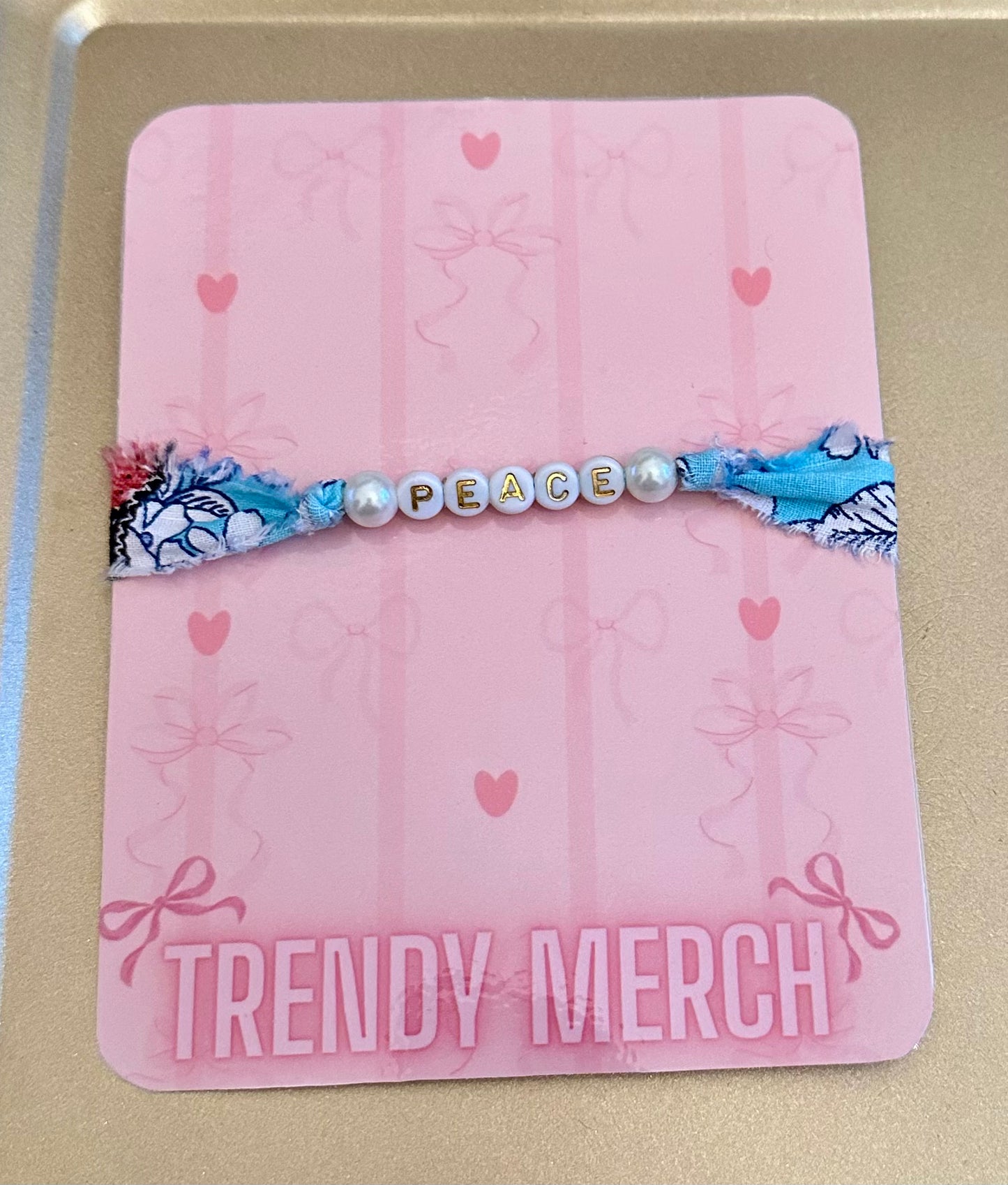 Faith Fabric Word Bracelets