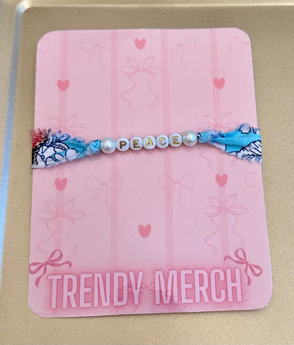 Faith Fabric Word Bracelets