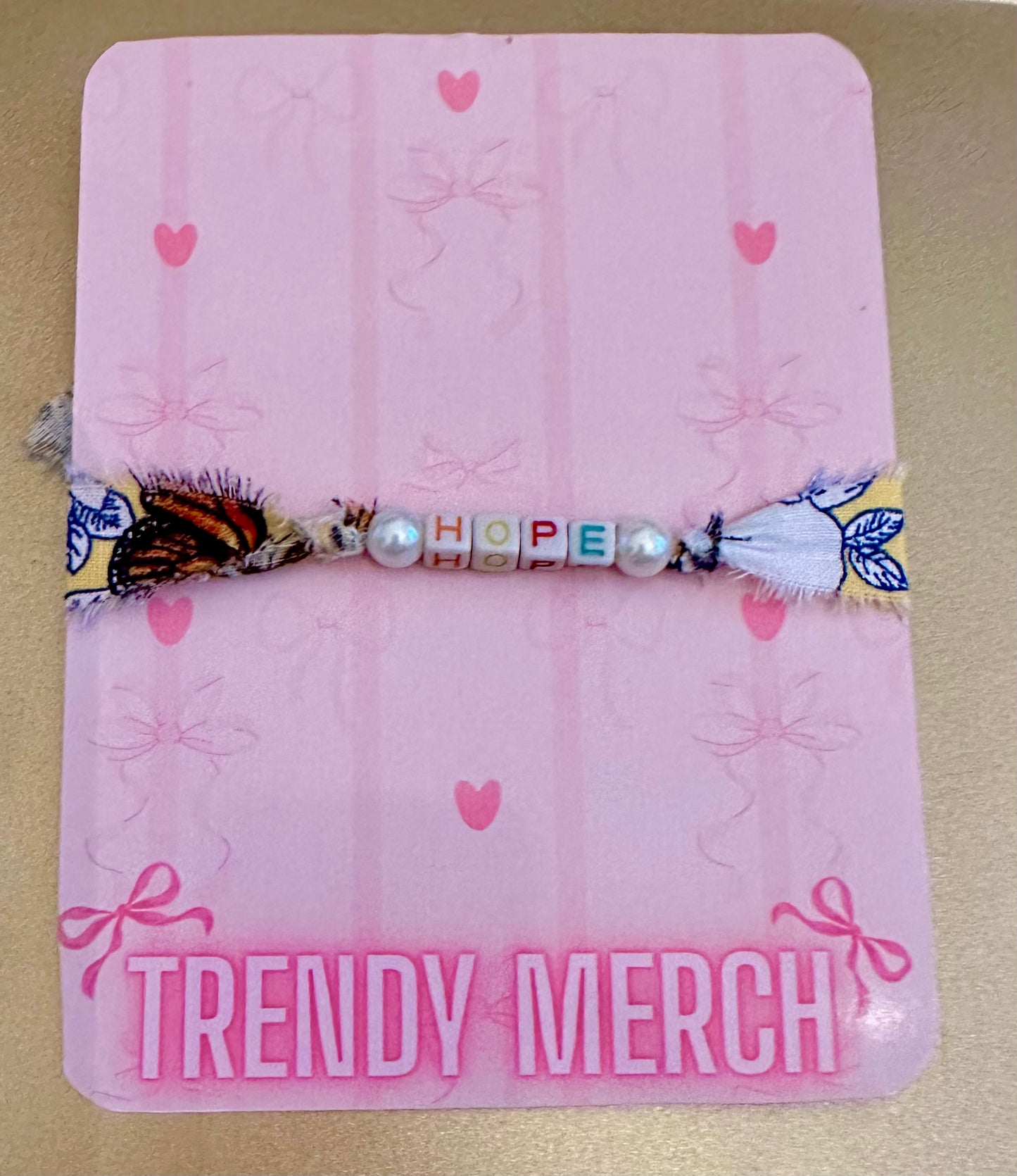 Faith Fabric Word Bracelets