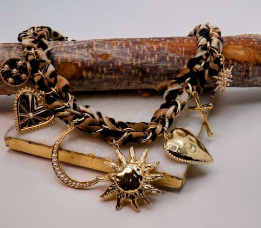 Celestial Charm Braided Necklace