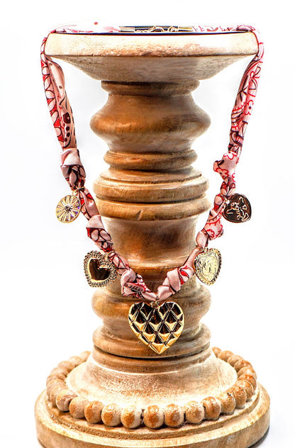 Heartfelt Charm Fabric Necklace