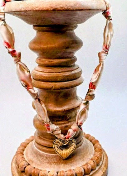 Love Knot Floral Charm Necklace