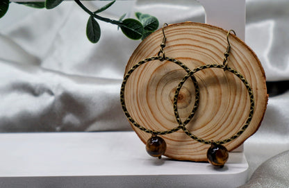 Nature's Whisper Hoop Earrings