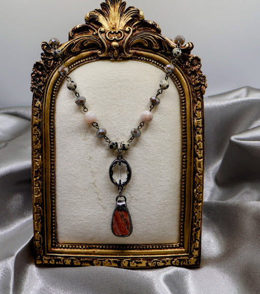 Mystic Earthstone Pendant Necklace