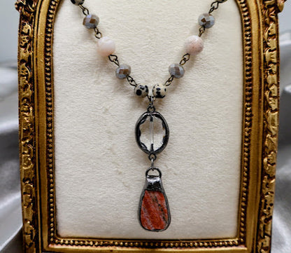 Mystic Earthstone Pendant Necklace