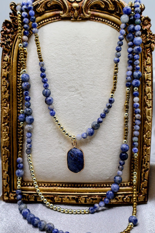 Luxe Cascade Stone Necklace