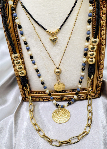Cobalt Reverie Layered Necklace