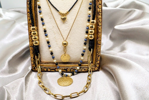 Cobalt Reverie Layered Necklace