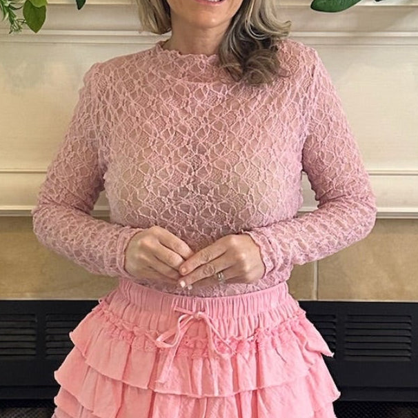 Taylor Lace Mock Top