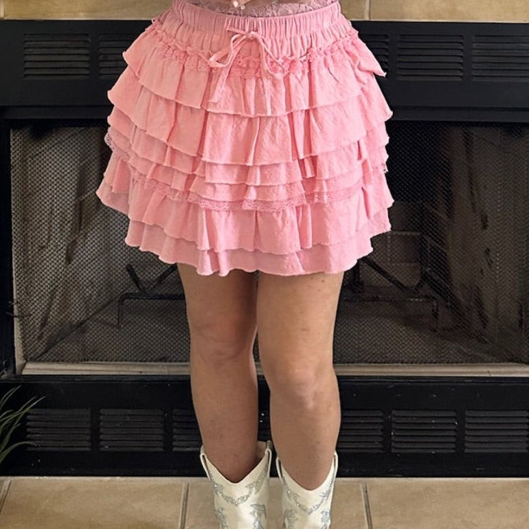 Charlee Ruffle Mini Skirt