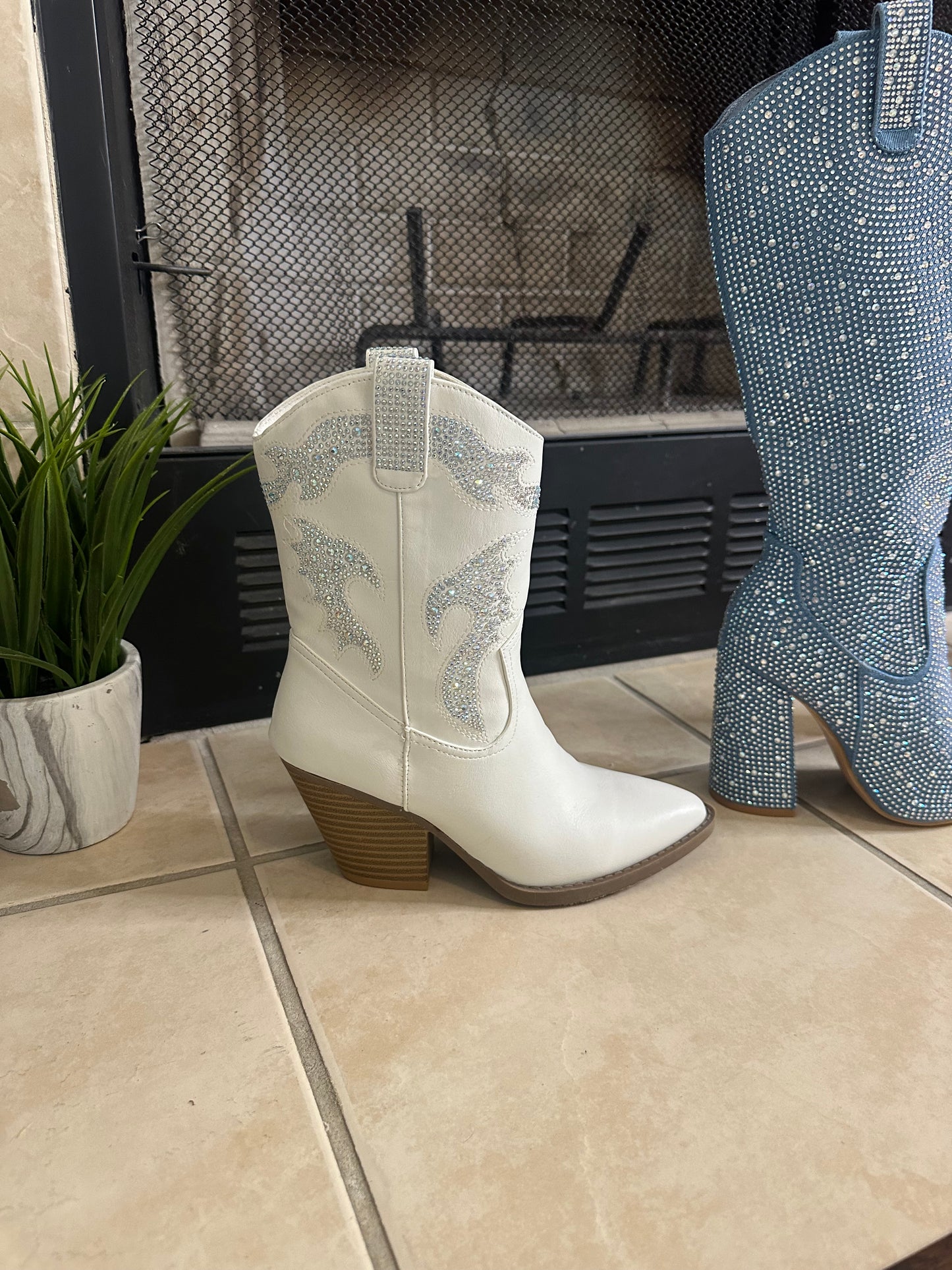 Diamond Dust Western Bootie