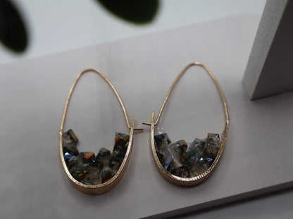 Vibrant Mosaic Hoops