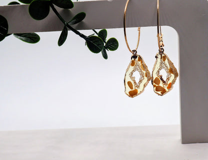 Solar Ember Hoop Earrings