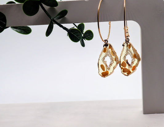 Solar Ember Hoop Earrings