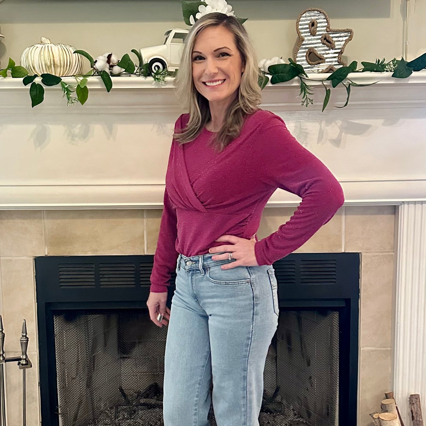 Hot Pink Sparkle Bodysuit brings a touch of elegance and shimmer to your wardrobe. Featuring a crew neck, high stretch fabric, and snap closure for easy wear. 
